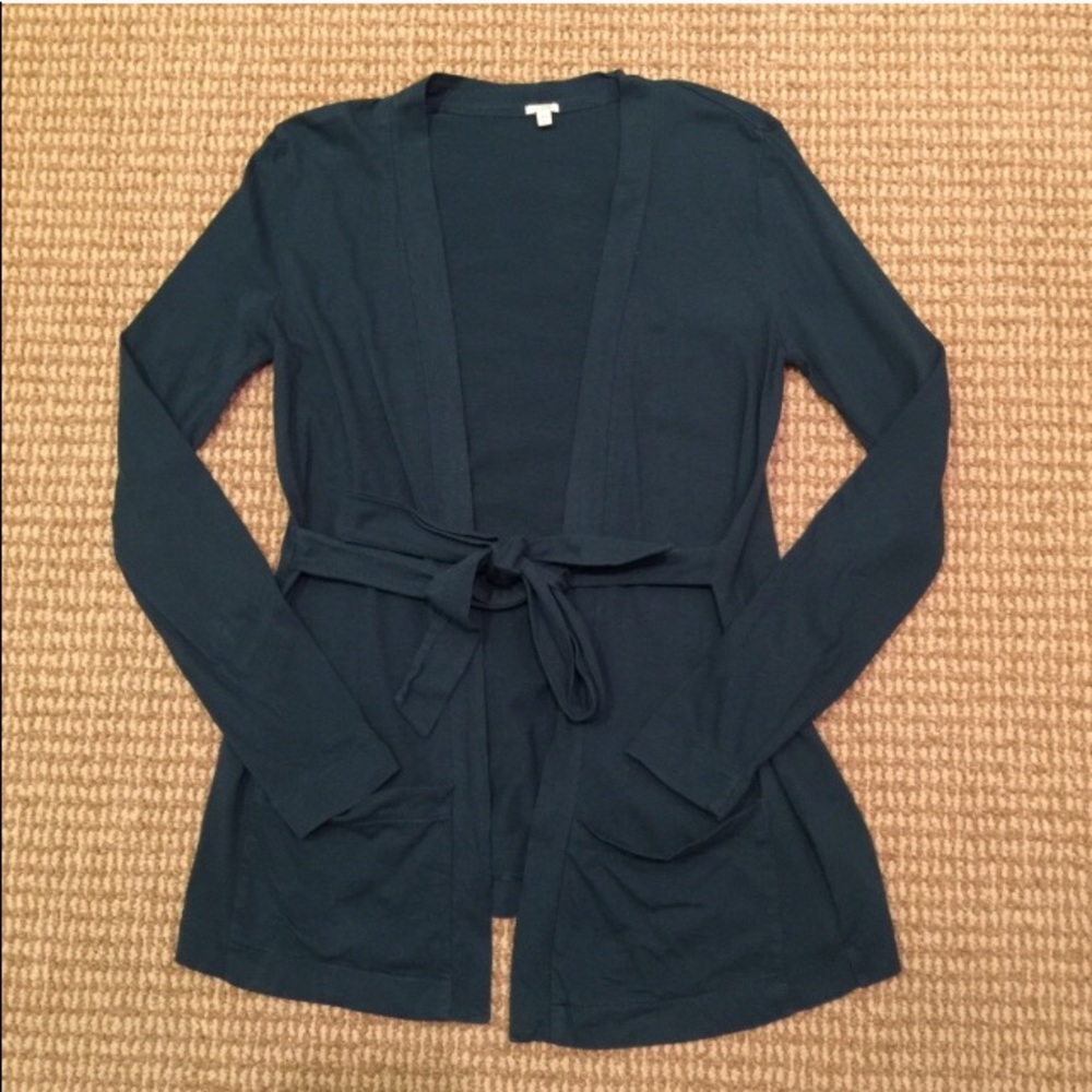 J. Crew always wrap, dark cardigan, XS